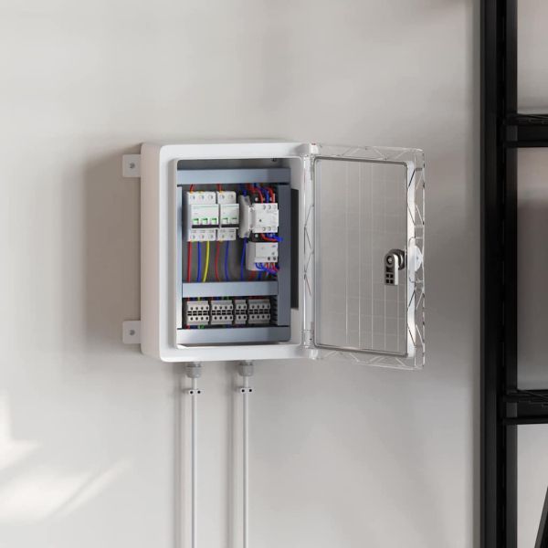 Контролен шкаф Сив 47 x 20 x 60 см ABS пластмаса