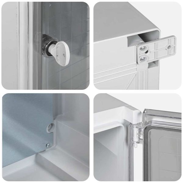 Контролен шкаф Сив 47 x 20 x 60 см ABS пластмаса