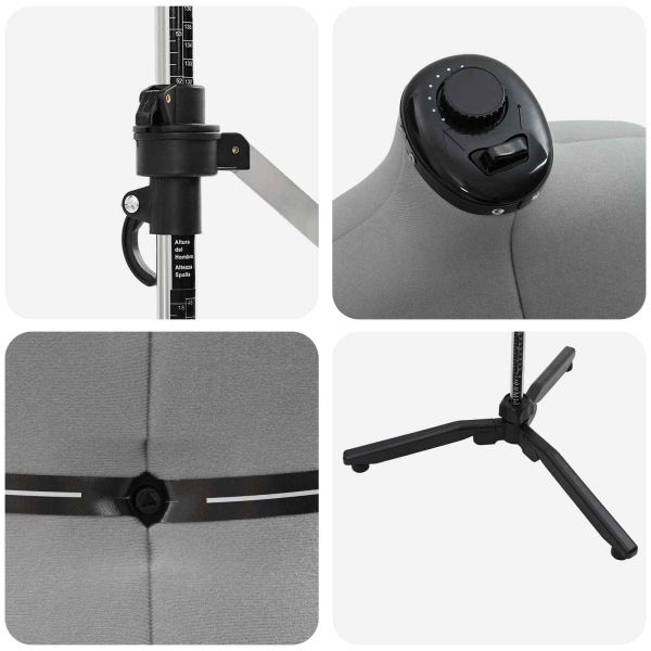 Регулируем формат за рокля женски Сив m Кадифе