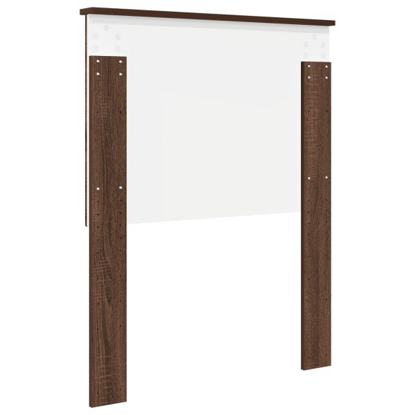 Облегалка за глава с таблото Кафяв дъб 75 cm Инженерно дърво