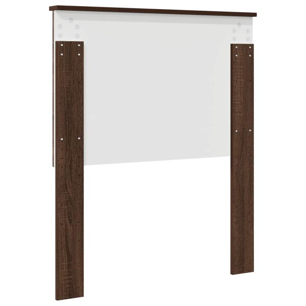 Облегалка за глава с таблото Кафяв дъб 80 cm Инженерно дърво