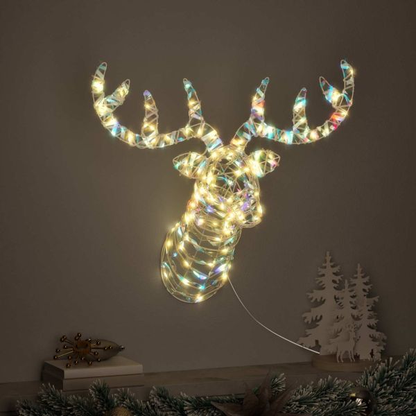 Дядо Коледа, който дърпа шейна Топло бяло PET