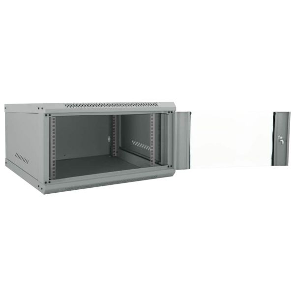 Мрежов кабинет със съхранение Сив 60 x 60 x 35 cm Стомана