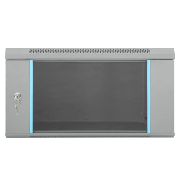 Мрежов кабинет със съхранение Сив 60 x 60 x 35 cm Стомана