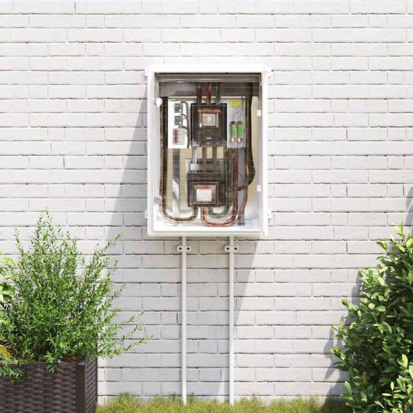 Контролен шкаф Сив 50 x 24,5 x 70 см ABS пластмаса