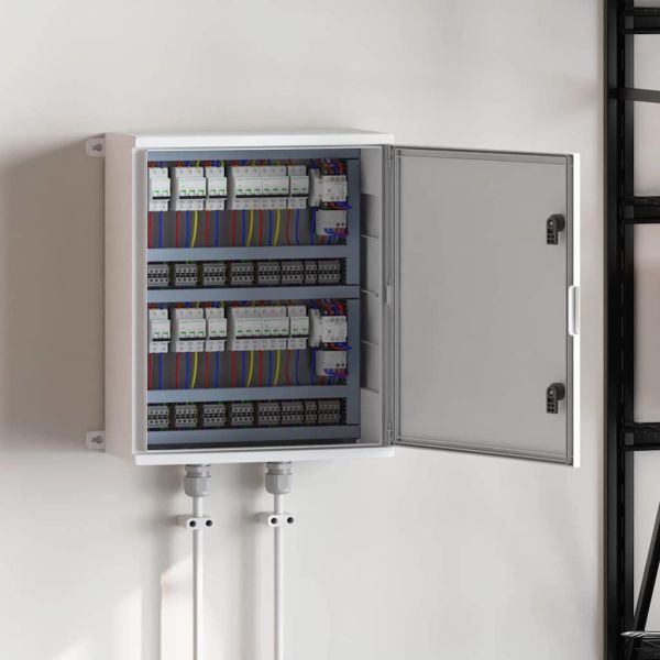 Контролен шкаф Сив 47 x 20 x 60 см ABS пластмаса