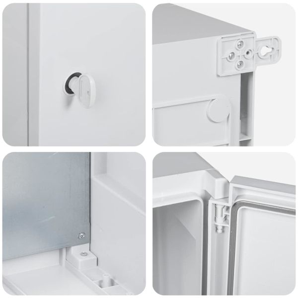 Контролен шкаф Сив 47 x 20 x 60 см ABS пластмаса