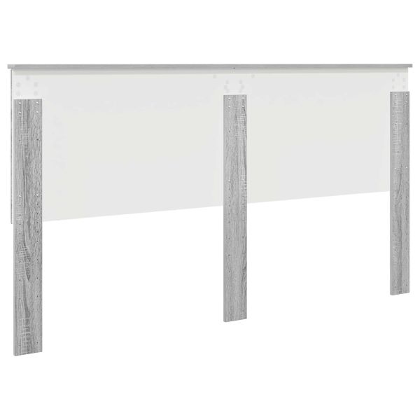 Облегалка за глава с таблото Сив Сонома 180 cm Инженерно дърво