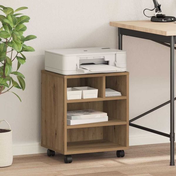 Стойка за принтер дъб артизан 41 x 32 x 48 см Инженерно дърво