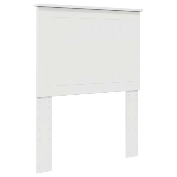 Облегалка за глава с таблото Гланц бяло 75 cm Инженерно дърво