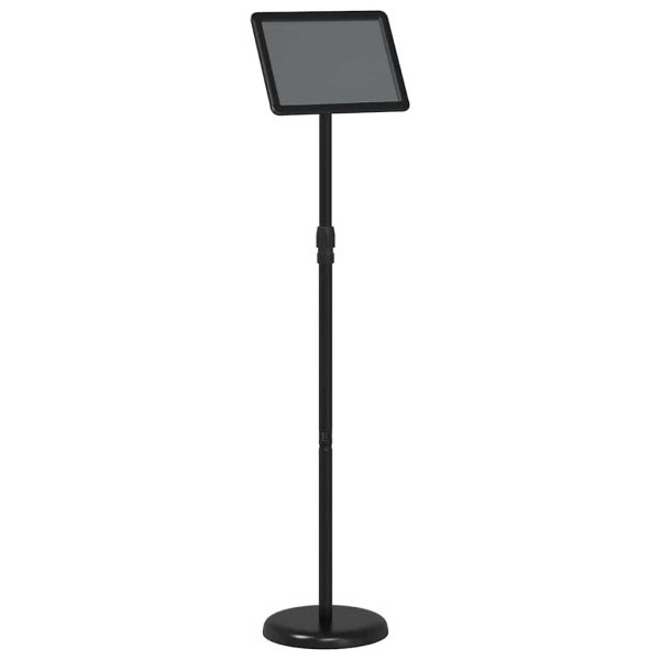 Стендове за търговски прояви Черно 25 x 25 x 125 см Алуминий