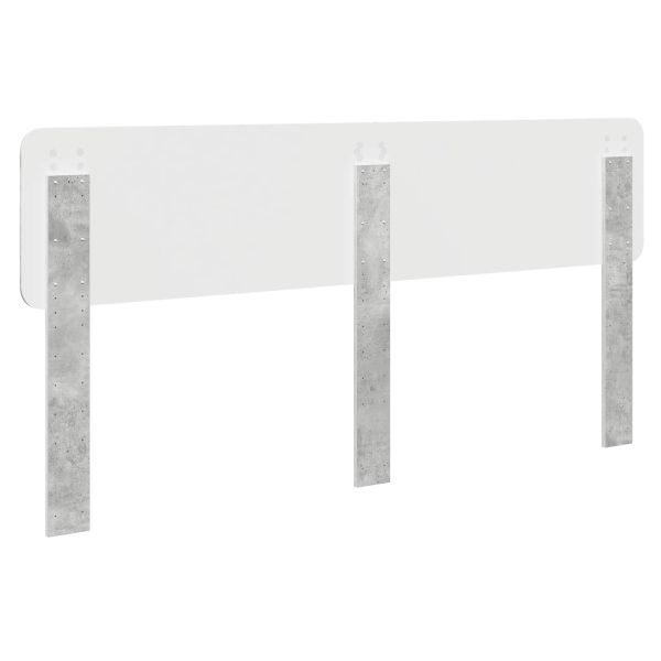 Облегалка за глава Циментено сиво 180 cm Инженерно дърво