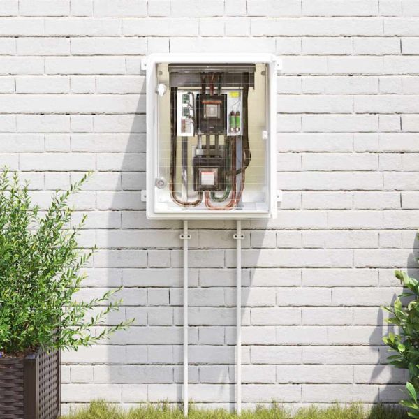 Контролен шкаф Сив 40 x 17,5 x 50 см ABS пластмаса