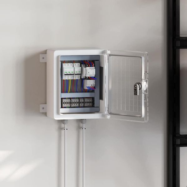 Контролен шкаф Сив 47 x 20 x 60 см ABS пластмаса