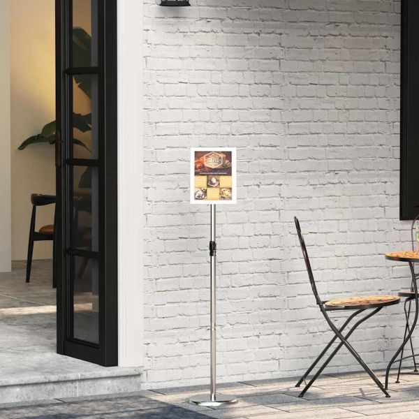 Стендове за търговски прояви Сребрист 25 x 25 x 125 см Алуминий