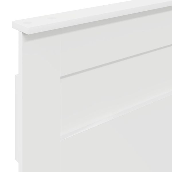 Облегалка за глава Бяло 75 cm Инженерно дърво