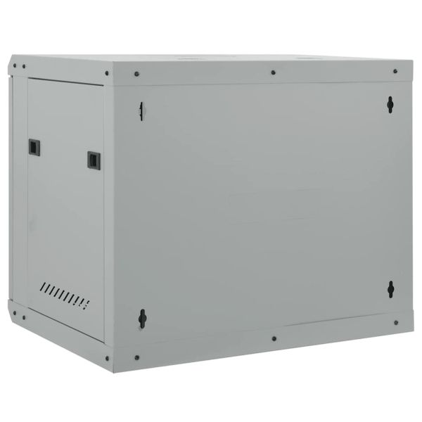 Мрежов кабинет със съхранение Сив 60 x 45 x 50 см Стомана