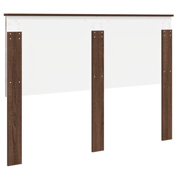 Облегалка за глава с таблото Кафяв дъб 140 cm Инженерно дърво