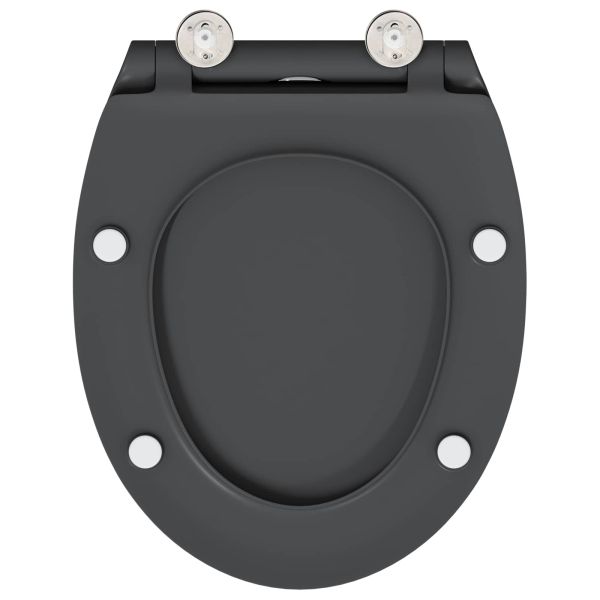 Тоалетна седалка Антрацит 47 x 37,5 x 3,8 см Дуропласт