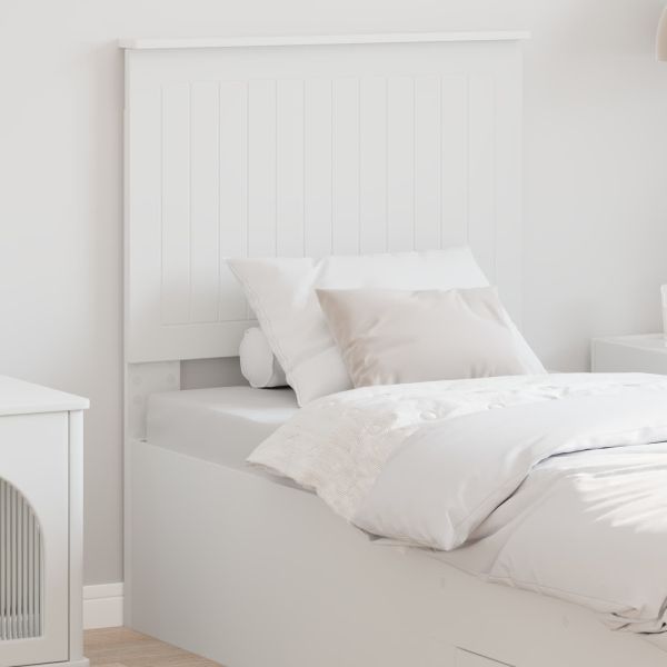 Облегалка за глава с таблото Бяло 75 cm Инженерно дърво