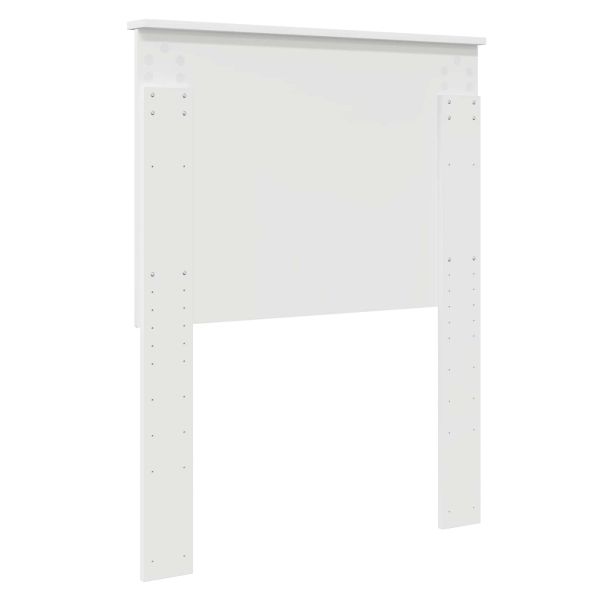 Облегалка за глава с таблото Бяло 75 cm Инженерно дърво