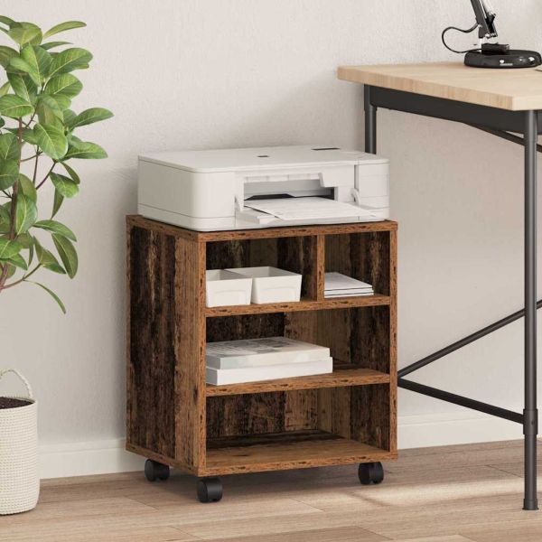 Стойка за принтер Старо дърво 41 x 32 x 48 см Инженерно дърво