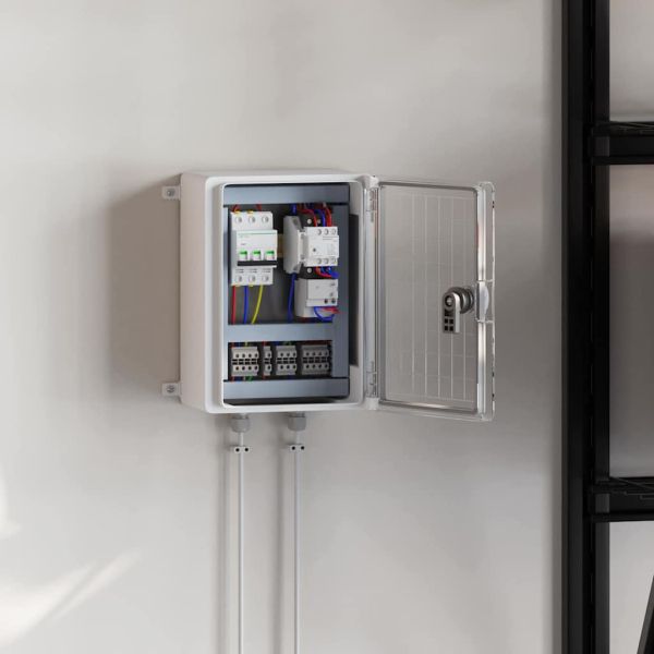 Контролен шкаф Сив 47 x 20 x 60 см ABS пластмаса