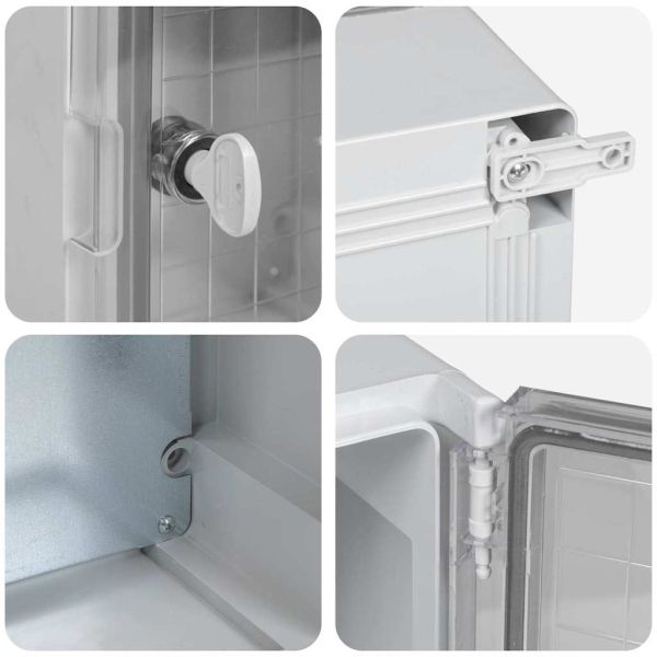 Контролен шкаф Сив 47 x 20 x 60 см ABS пластмаса