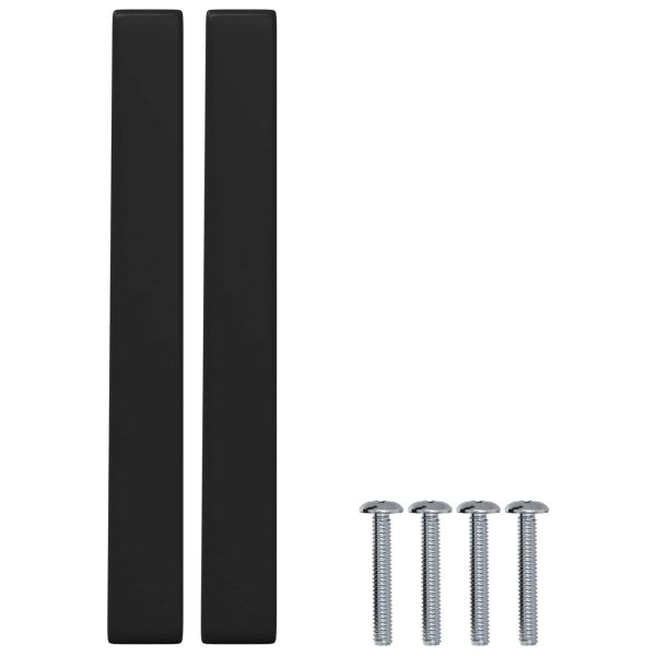 Дръжка за мебели 2 pcs Черно 110 x 12 x 36 мм Желязо