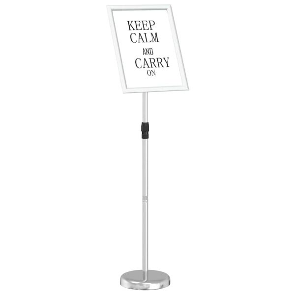 Стендове за търговски прояви Сребрист 25 x 25 x 125 см Алуминий