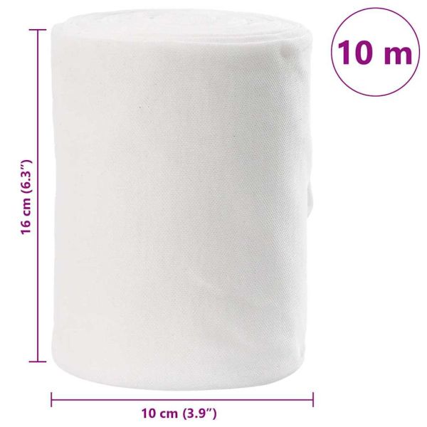 Тръба за оттичане Бяло 16 x 1000 см текстил