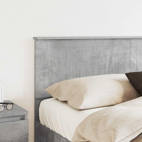 Облегалка за глава Циментено сиво 150 cm Инженерно дърво