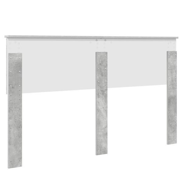 Облегалка за глава Циментено сиво 150 cm Инженерно дърво