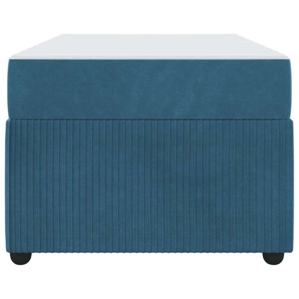 Рамка за легло с матрак Синьо 90 x 200 cm текстил