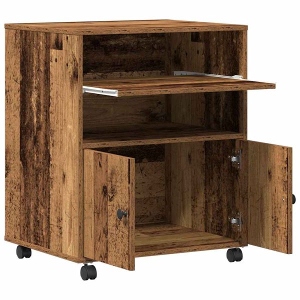 Стойка за принтер Старо дърво 60 x 48 x 74 см Инженерно дърво