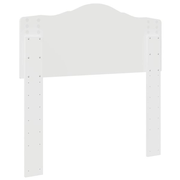 Облегалка за глава с таблото Бяло 80 cm Инженерно дърво