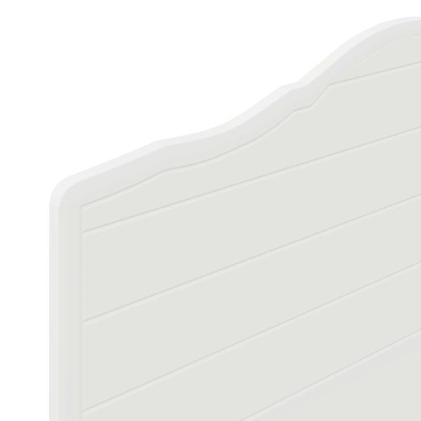 Облегалка за глава с таблото Бяло 80 cm Инженерно дърво