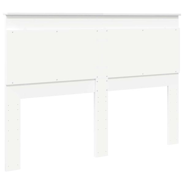 Облегалка за глава с таблото Бяло 160 cm Инженерно дърво