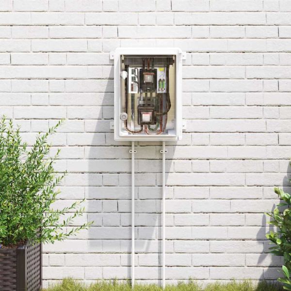 Контролен шкаф Сив 30 x 16,5 x 40 см ABS пластмаса