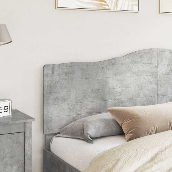 Облегалка за глава Циментено сиво 180 cm Инженерно дърво