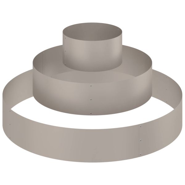 Градинска саксия Кафяво 120 x 120 x 20 см Патинираща стомана