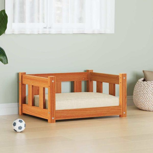 Кучешко легло Кафяво с восъчно покритие 55 x 45 x 28 см