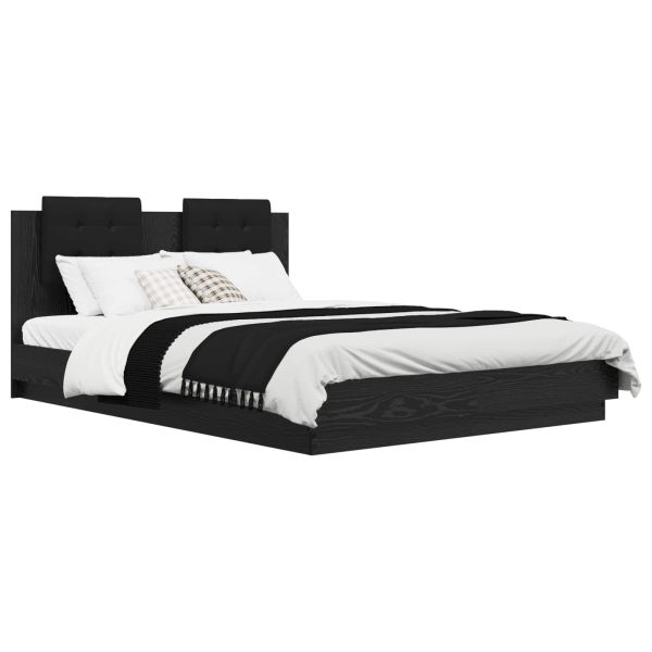 Леглова рамка с табла Черния дъб 140 x 200 cm Инженерно дърво