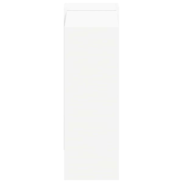 Рафт за книги Бяло 52 x 25 x 71,5 см Инженерно дърво