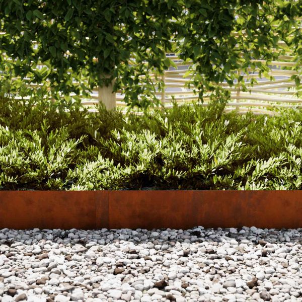 Ограда за трева 50 pcs Кафяво 100 x 0.05 x 20 см