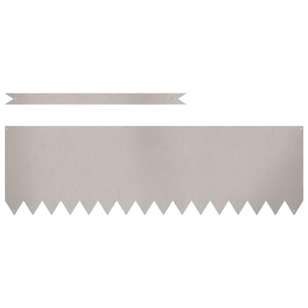 Ограда за трева 50 pcs Кафяво 100 x 0.05 x 20 см