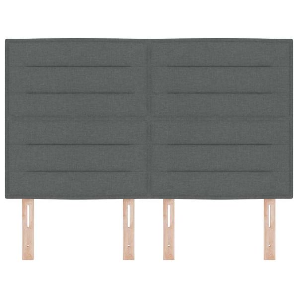 LED глава С LED лентисти светлини Тъмен сив 160 cm Полиестер