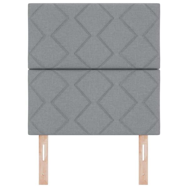 Облегалка за глава с таблото Светлосиво 80 cm текстил