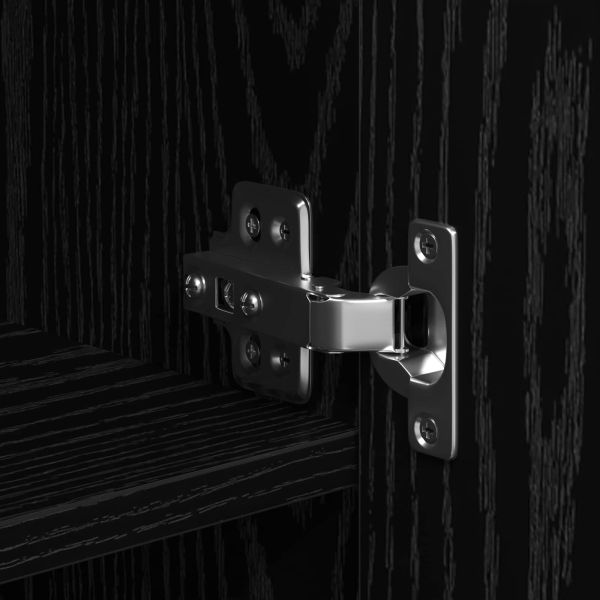 Висок шкаф Черен дъб 70 x 42.5 x 185 см Инженерно дърво