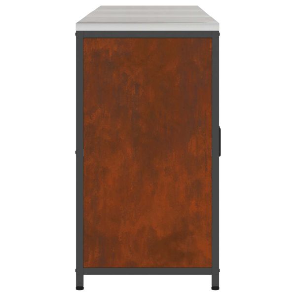 Комплект за кухненско съхранение с рафт с врата 3 pcs Ръждясало